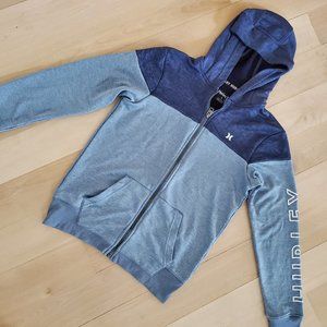 Hurley youth size L zip up hoodie.